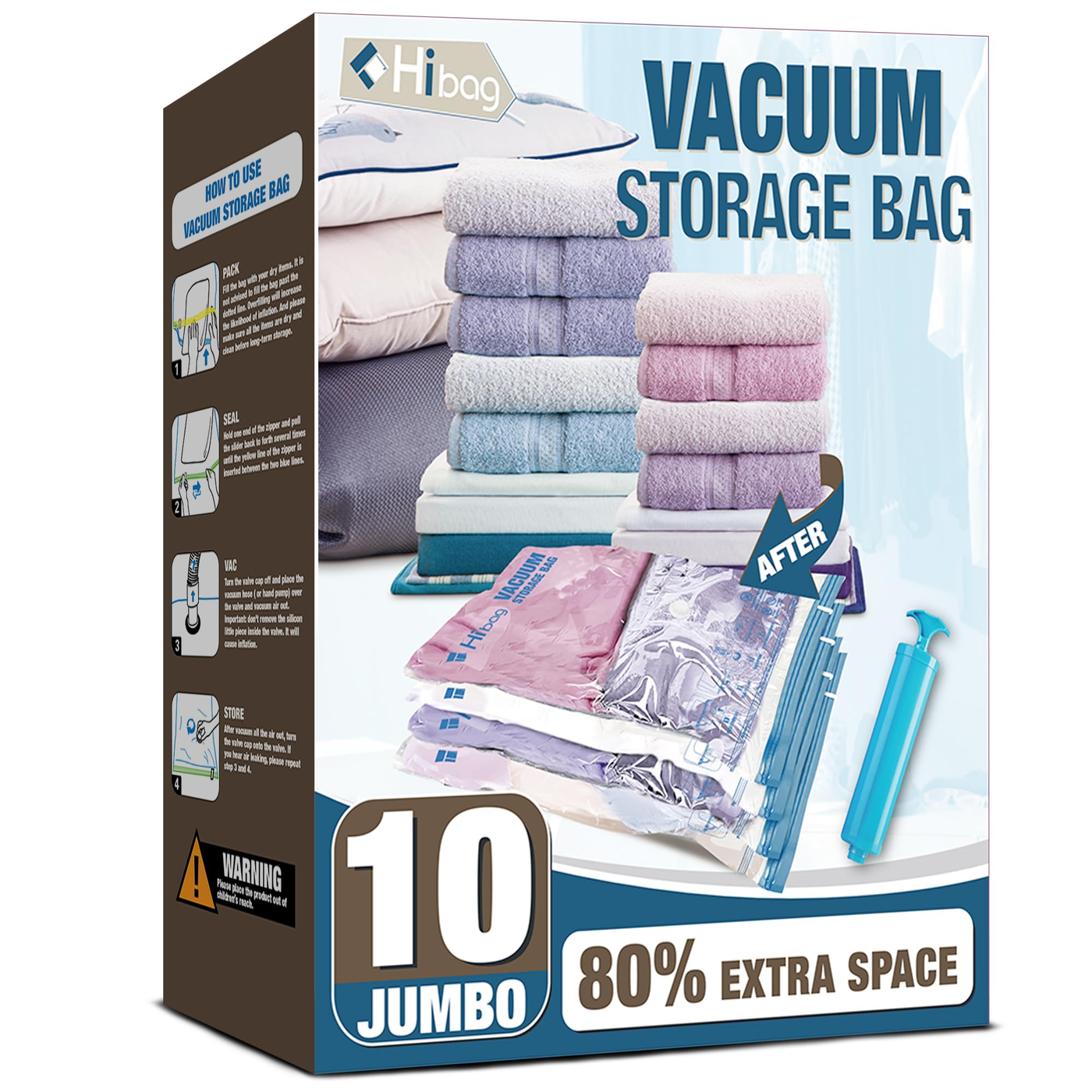 Vacuum Storage Bag Set Large/Jumbo product photo
