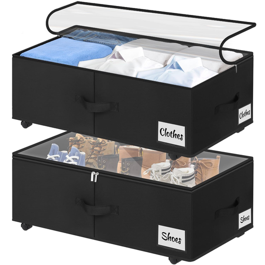 Lacy JB Storage Co. Compact Under Bed Storage Black