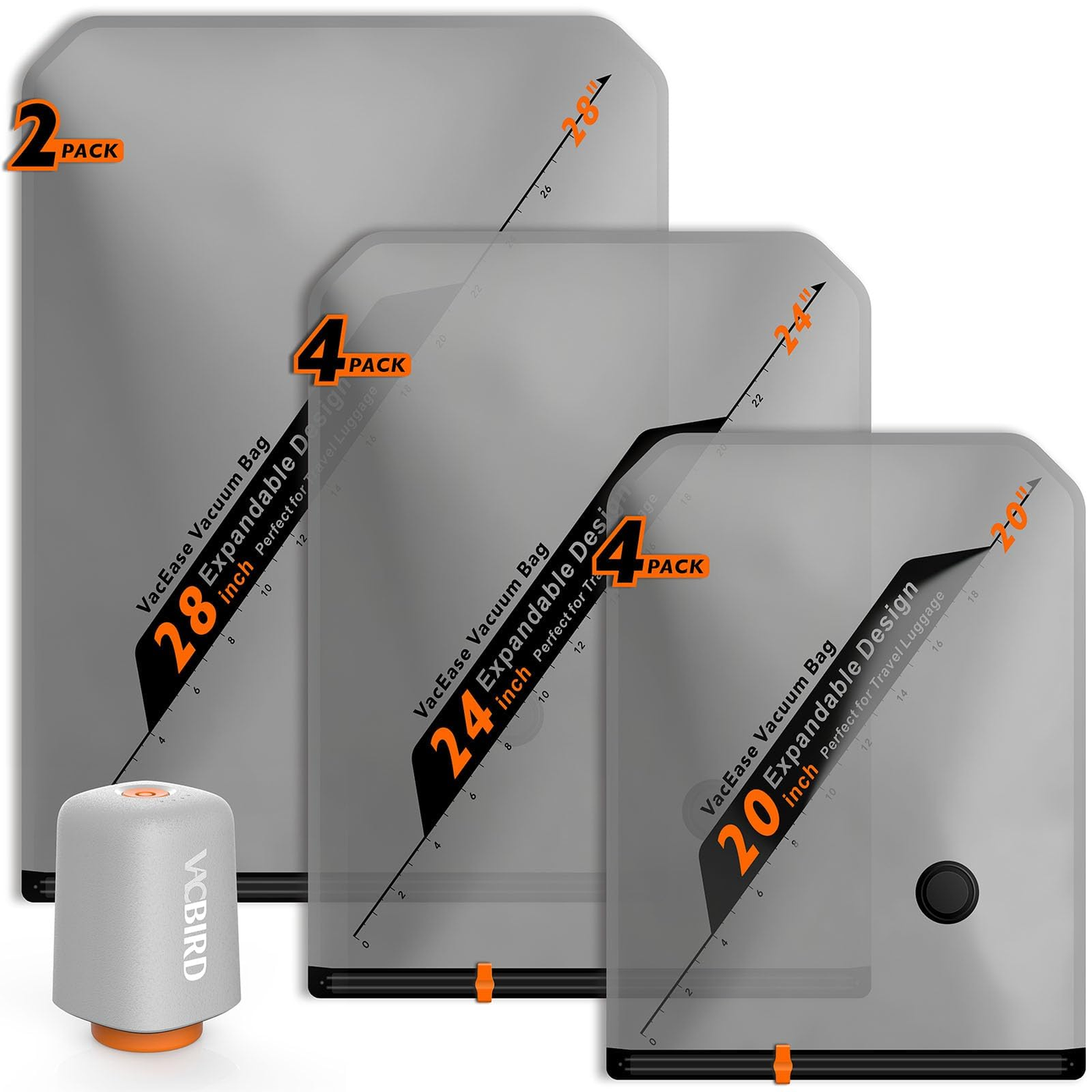 Vacuum Storage Bag Set Small/Medium product photo