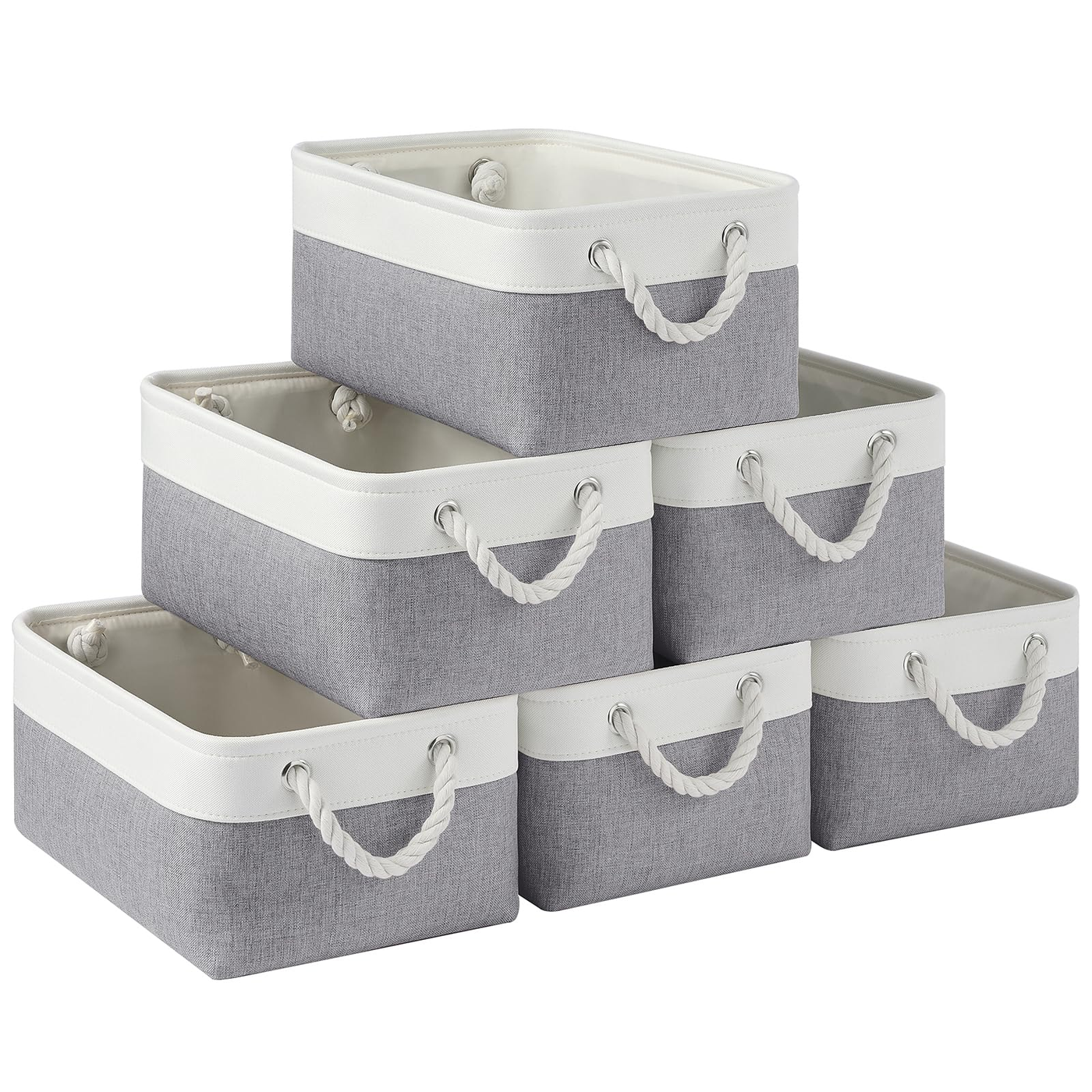 Folding Storage Bin Soft White product photo
