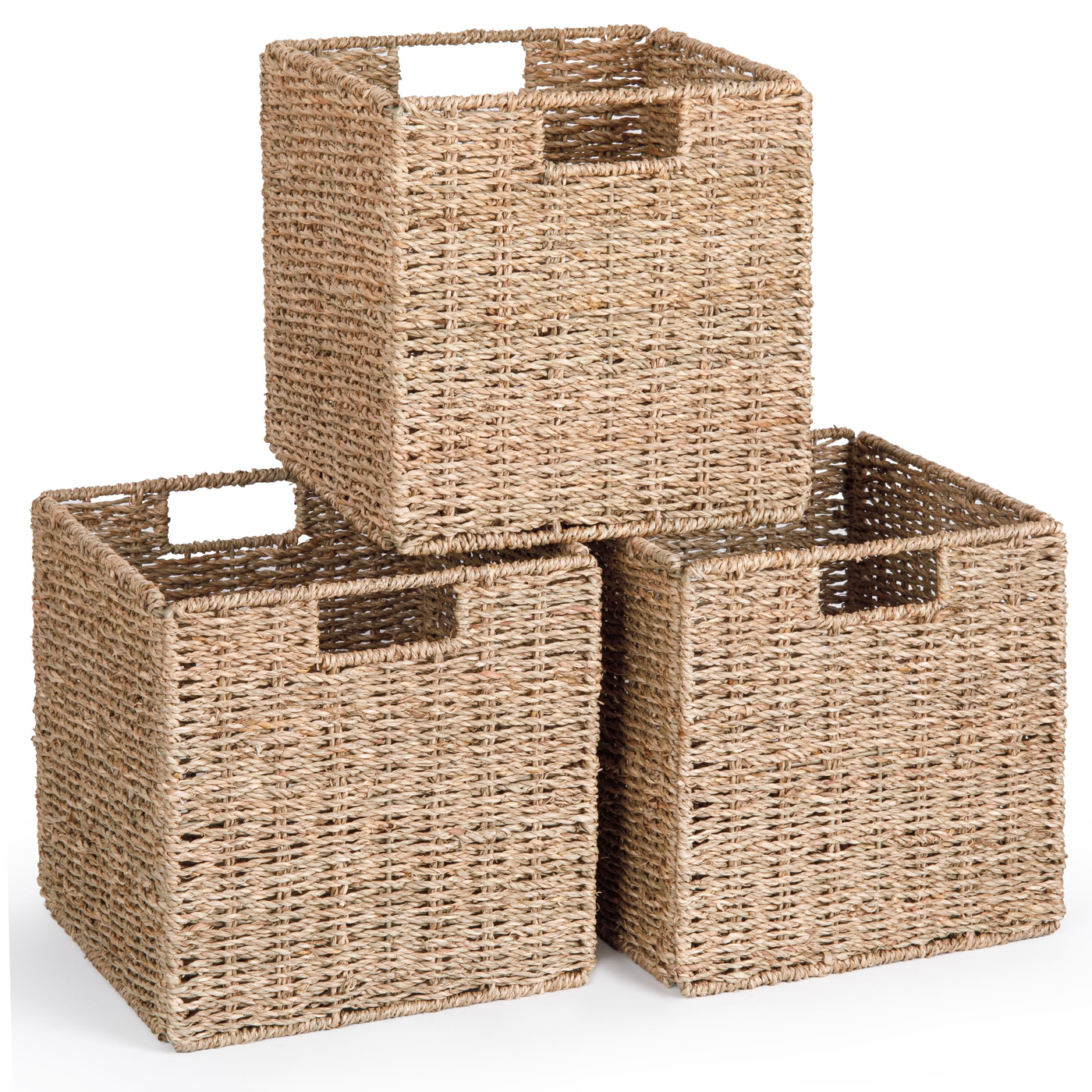 Folding Storage Bin Natural Rattan product photo