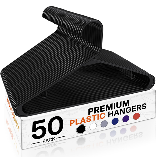 Closet Hanger Set 50-pack Black product photo